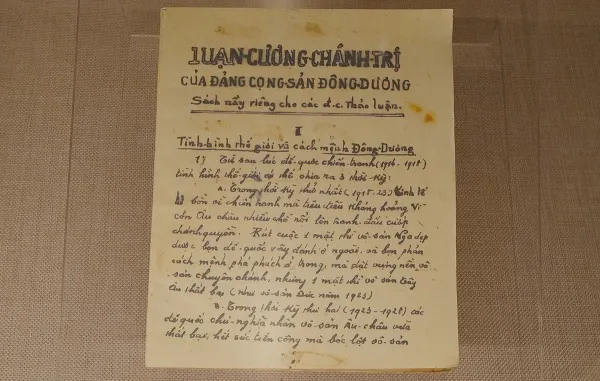 Luận cương chính trị tháng 10/1930 do Trần Phú